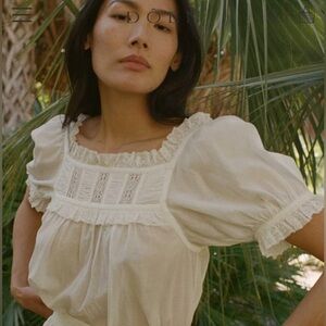 DOEN Frances top, salt, S